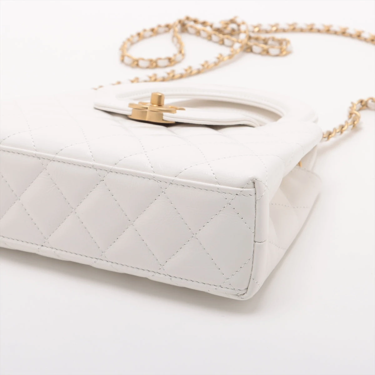 CHANEL アイボリーレザー ハンドバッグ 楽天市場】シャネル CHANEL ミニショッピングバッグ 2way