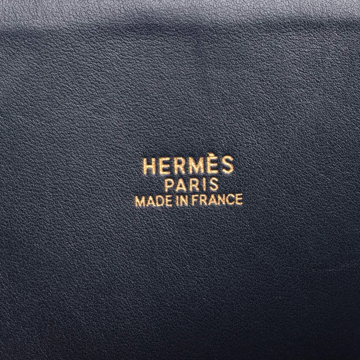 エルメス ボリード35 フィヨルド ブルーインディゴ ゴールド金具