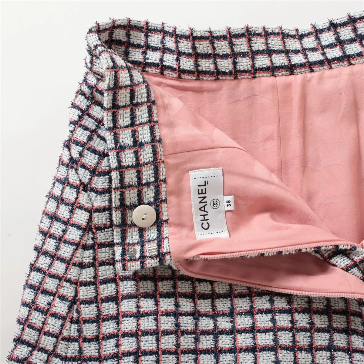 シャネル P60 コットン×ポリエステル スカート 38 レディース マルチ  