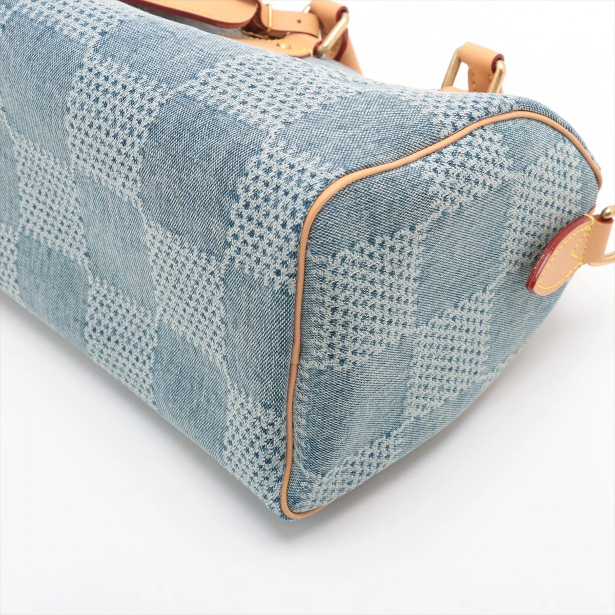 ヴィトン ダミエ デニム 3D キーポル バンドリエール25 N40700 RFID