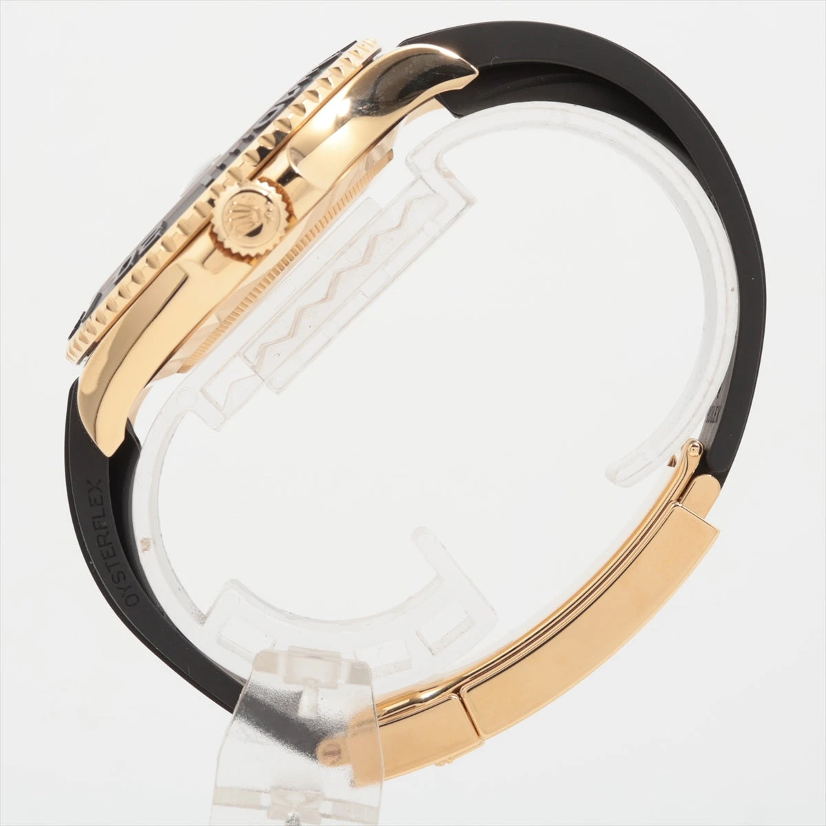 ロレックス ヨットマスター 226658 YG×ラバー AT 黒文字盤