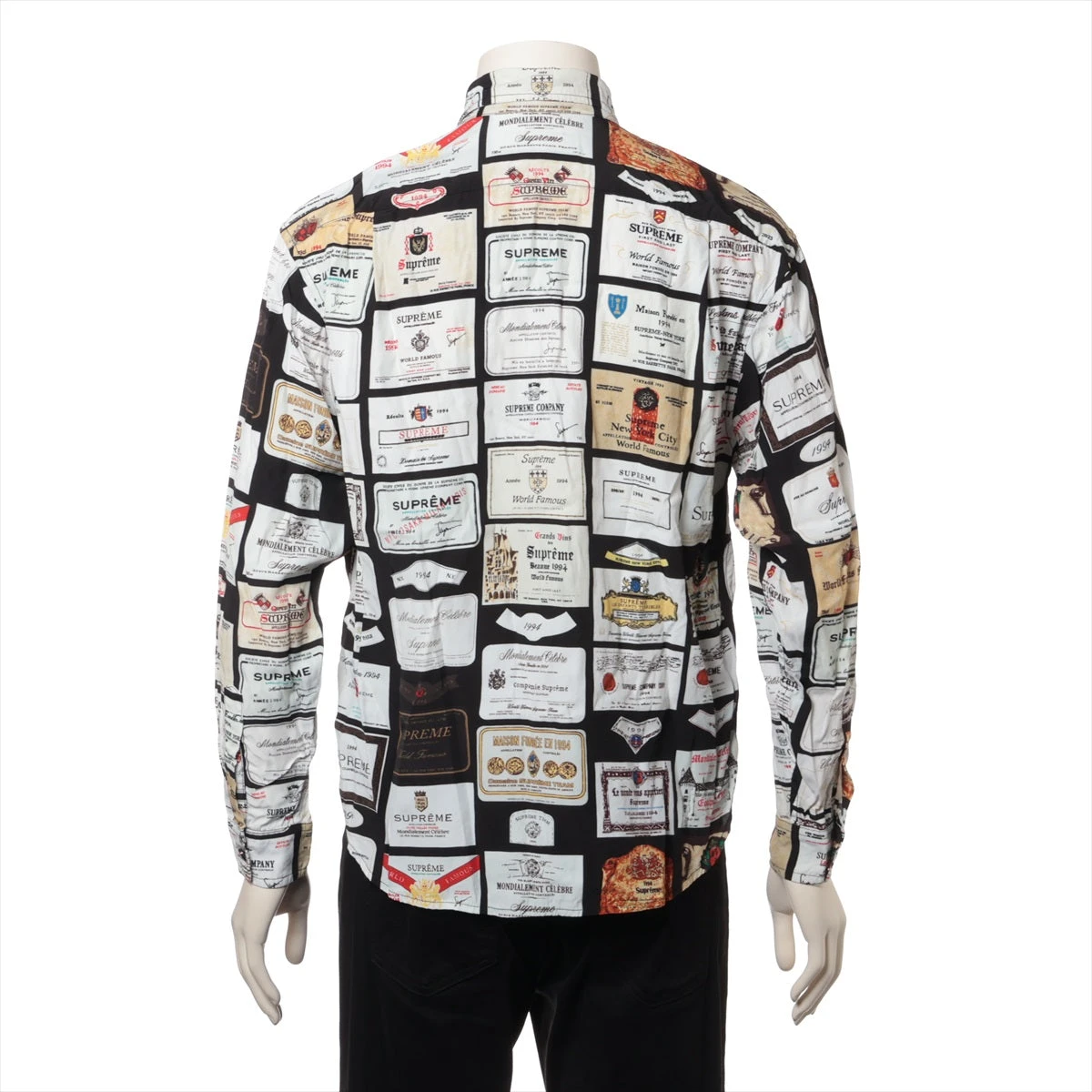 シュプリーム レーヨン シャツ S メンズ マルチカラー ラベルシャツ  