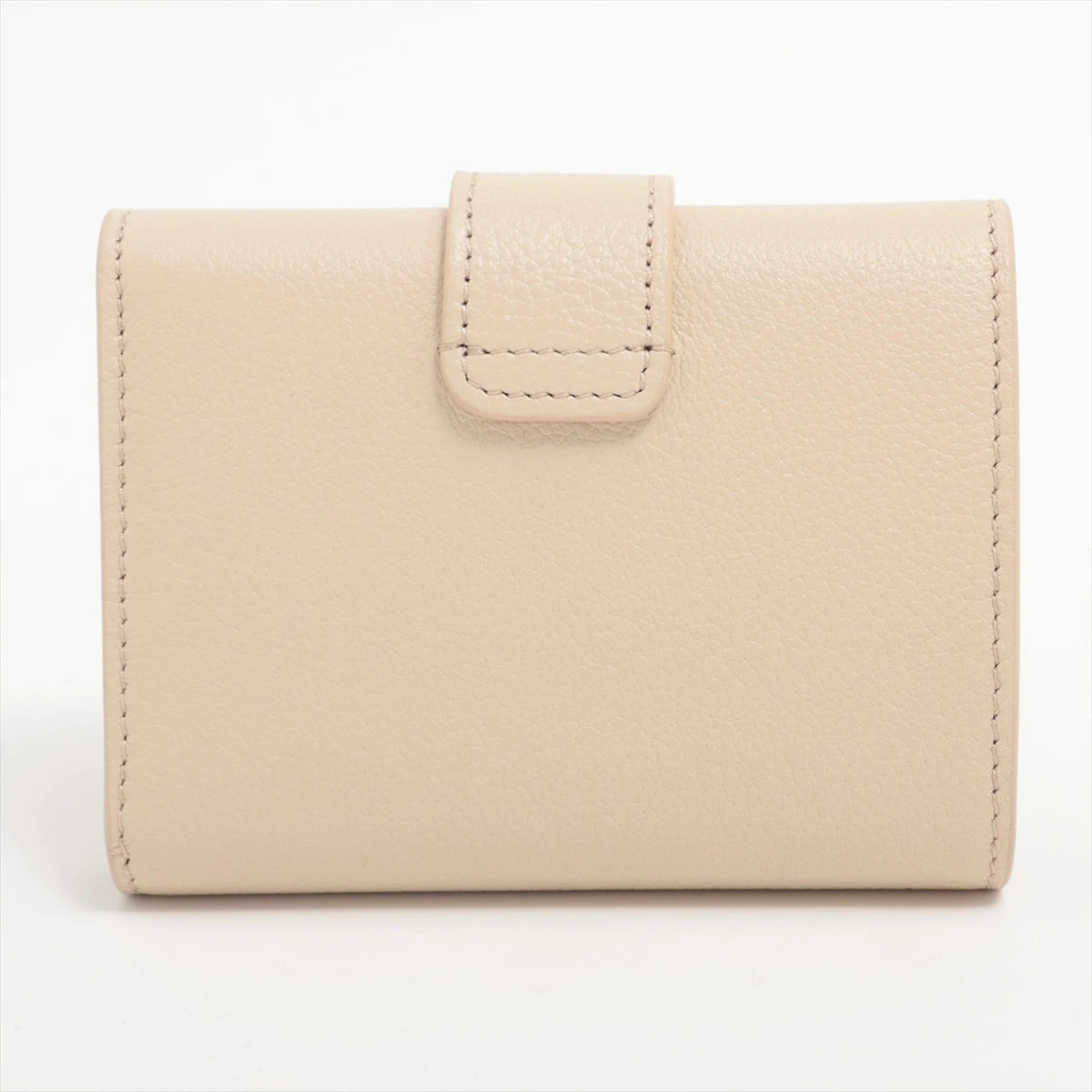 未使用保管品 セリーヌ Cチャーム コンパクトウォレット レザー ベージュ 25%OFF】セリーヌ CELINE Cチャーム コンパクトウォレット 財布