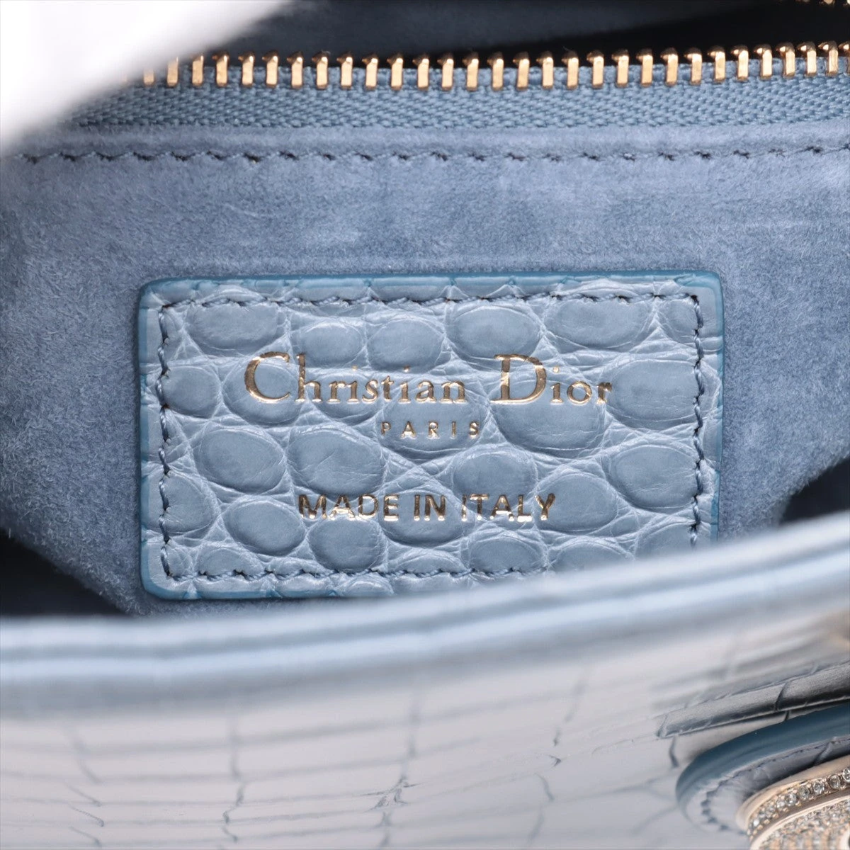 クリスチャンディオール レディディオール クロコ 2WAYハンドバッグ