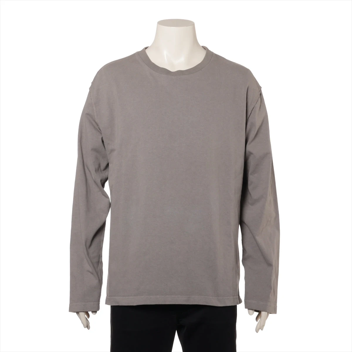 ヴィトン 20SS コットン ロングTシャツ L メンズ グレー RM201 