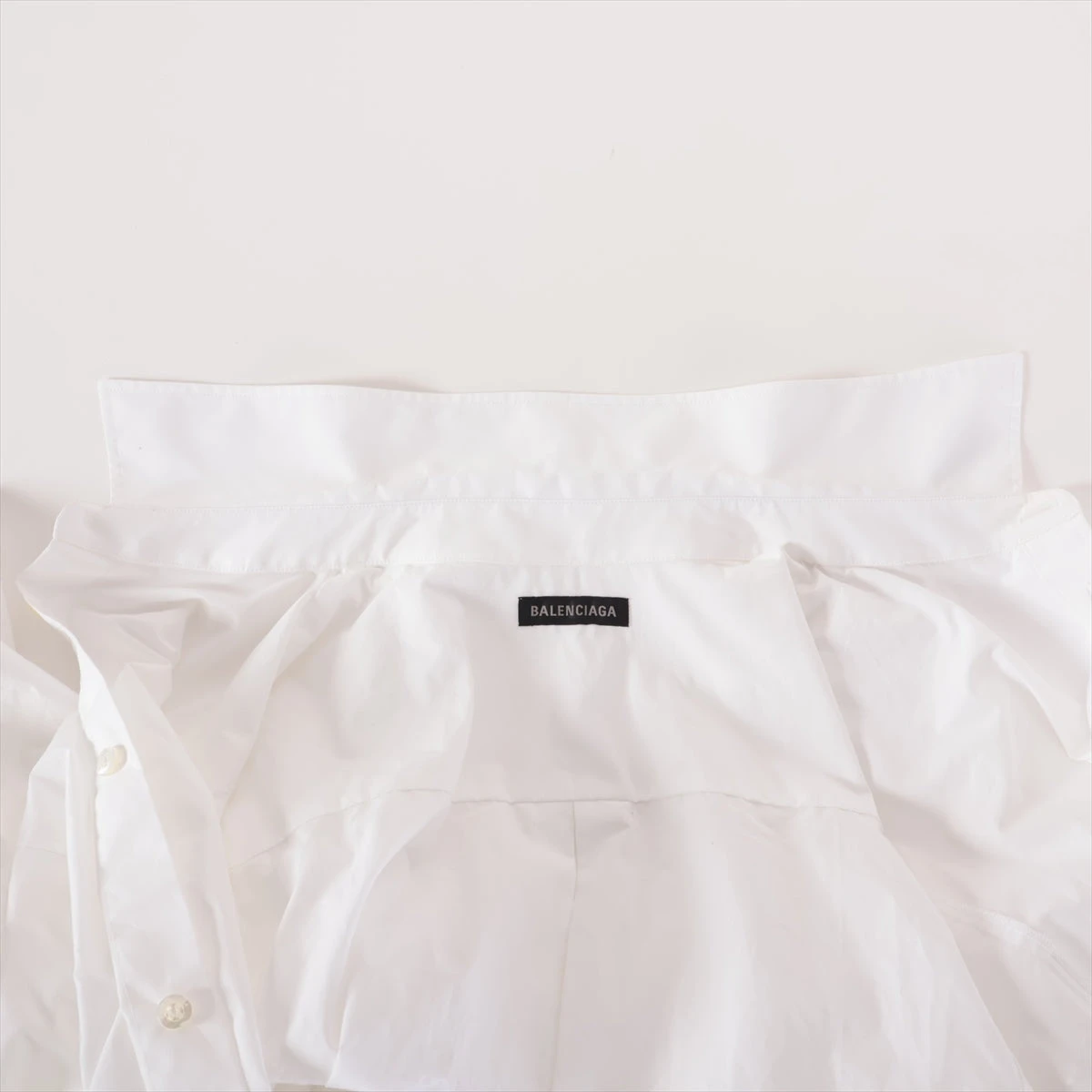 バレンシアガ コットンシャツワンピース ホワイト ホワイト（白）系 BALENCIAGA(バレンシアガ) ワンピース