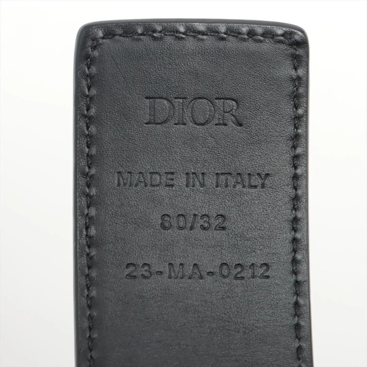 DIOR CDダイヤモンド　黒　ベルト　90 ディオール CDダイヤモンド ベルト 80/32 GP×革 ブラック