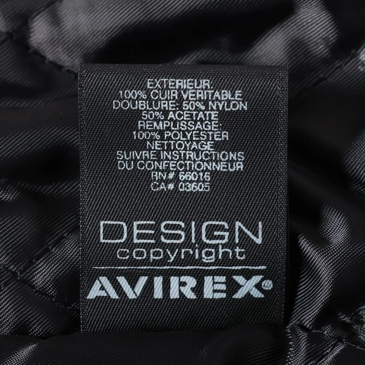 アヴィレックス レザー レザージャケット XXXL メンズ ブラック 1st