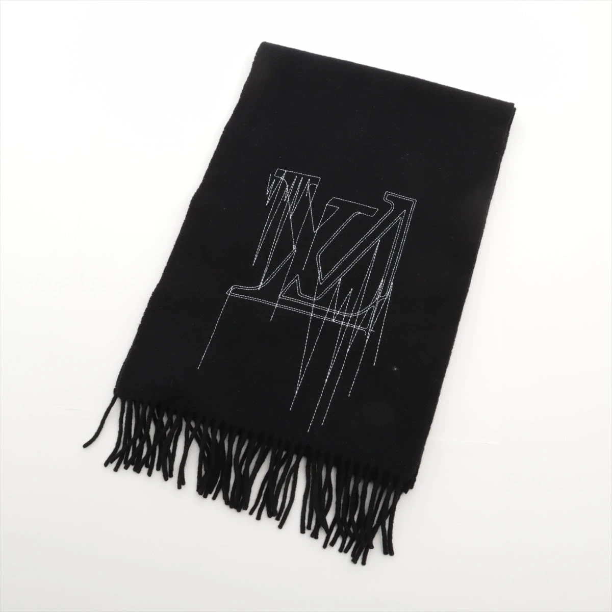 [新品] ルイヴィトン マフラー M70028 31cm x 172cm 黒 ヴィトン M77981 エシャルプ LV ステッチ FF4262 マフラー 182cm