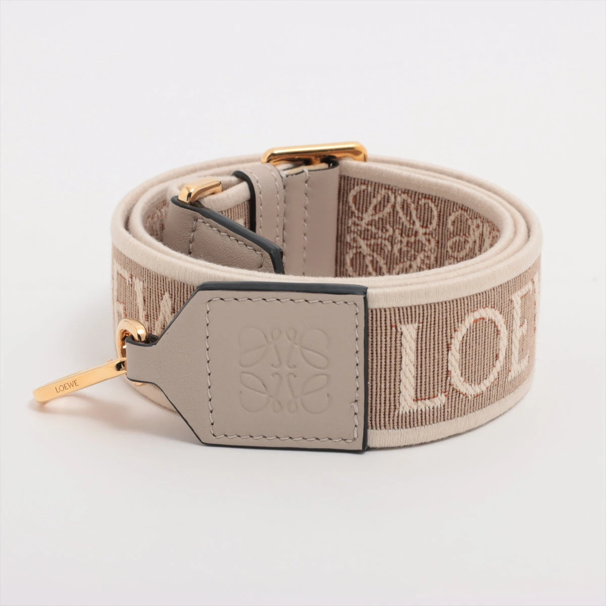 ◇ロエベ◇GP×革×キャンバス/アナグラム/ショルダーストラップ/ブランド ロエベ アナグラム ショルダーストラップ キャンバス×レザー