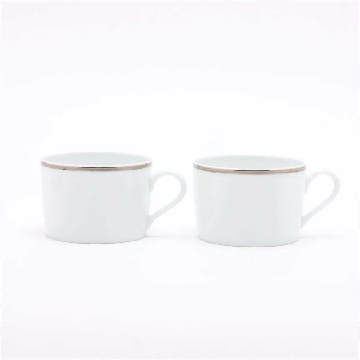 エルメス シェーヌダンクル カップ&ソーサー 陶器 シルバー 底印