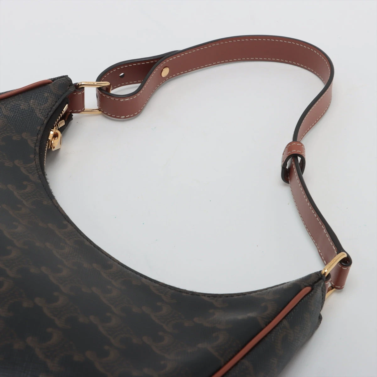 セリーヌ トリオンフ アヴァ PVC×レザー ワンショルダーバッグ