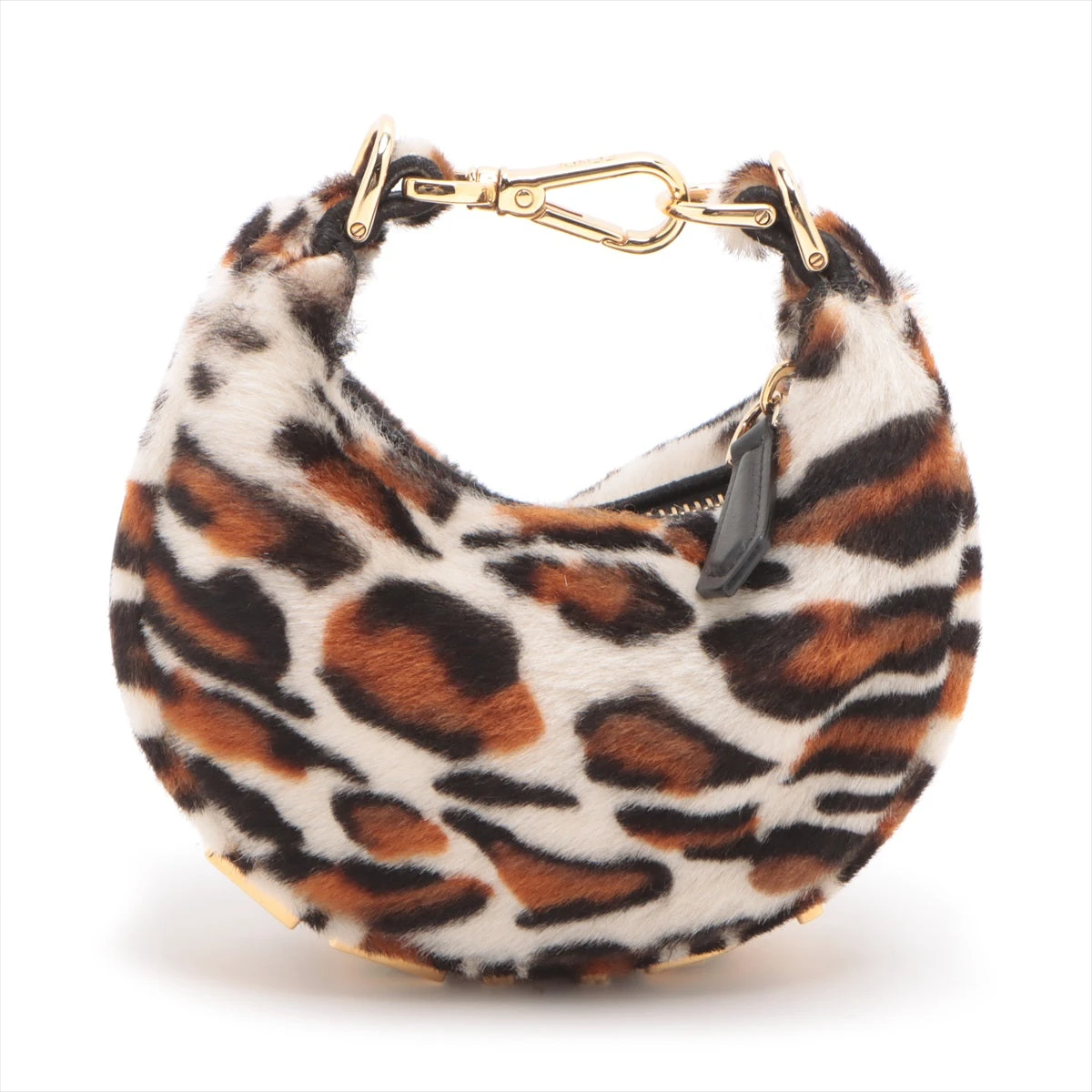 美品⭐︎FENDI 茶色 ハラコ レザー ハンドバッグ - バッグお