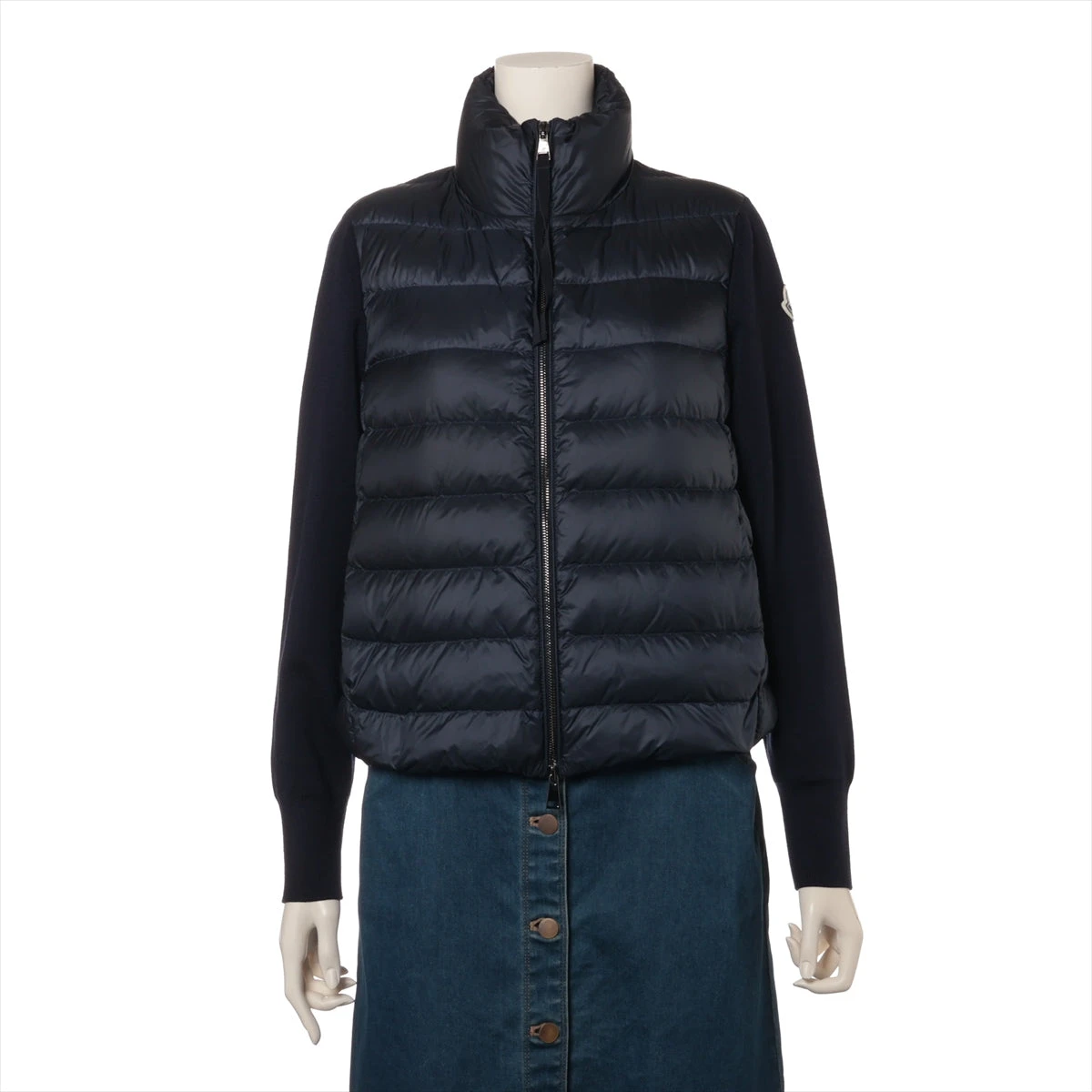 MONCLER ダウンジャケット XS グレー ネイビー MONCLER ダウンジャケット XS グレー ネイビー