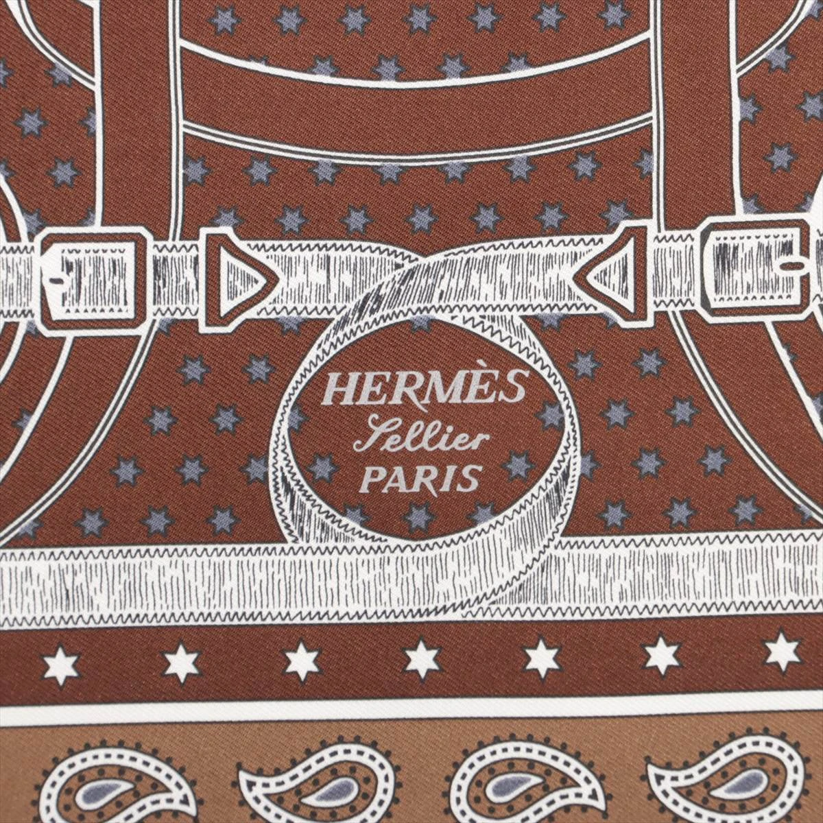 HERMES 55 Eperon d'Or スカーフ Sランク】エルメス HERMES ツイリー Eperon d'Or Bandana