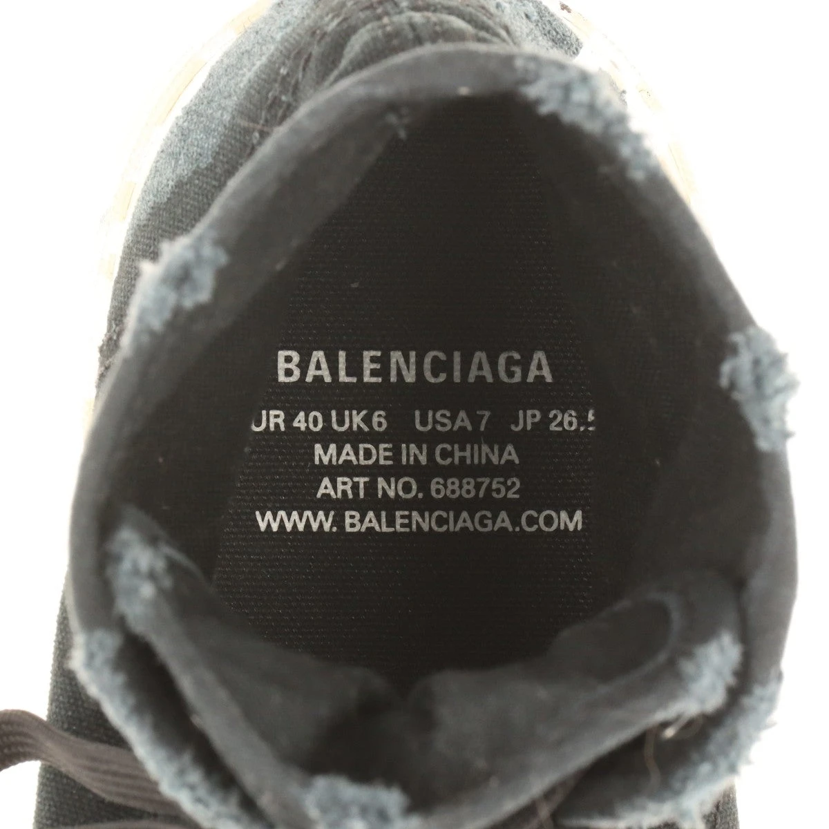 バレンシアガ セール パリ ハイトップ/カット シューズ ブラック BALENCIAGA - Paris high top sneaker / シューズ / スニーカー