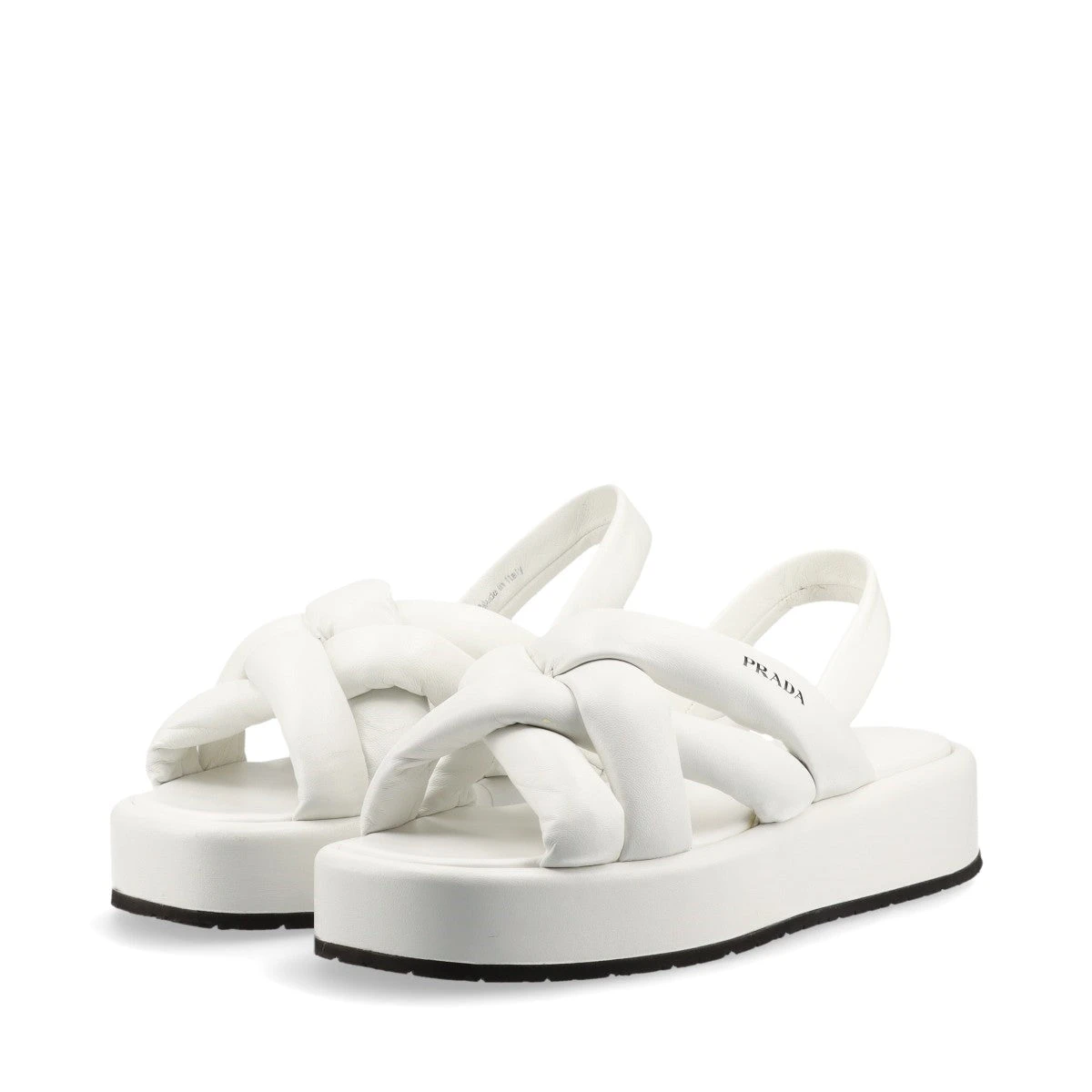 【セール】プラダ☆パッディド レザーステッチサンダル☆1XX583 Women's Sandals and mules | PRADA