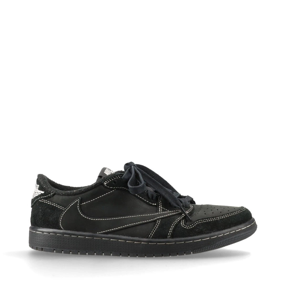 【使用回数２回】NAOT SCOTLAND 黒 36 23.0 ナイキ×トラヴィススコット AIR JORDAN 1 LOW OG SP レザー