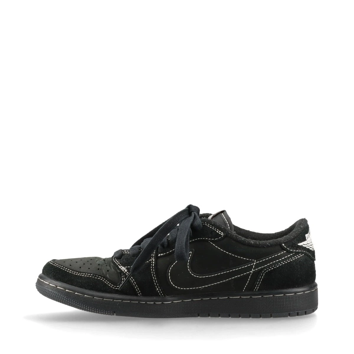 【使用回数２回】NAOT SCOTLAND 黒 36 23.0 ナイキ×トラヴィススコット AIR JORDAN 1 LOW OG SP レザー