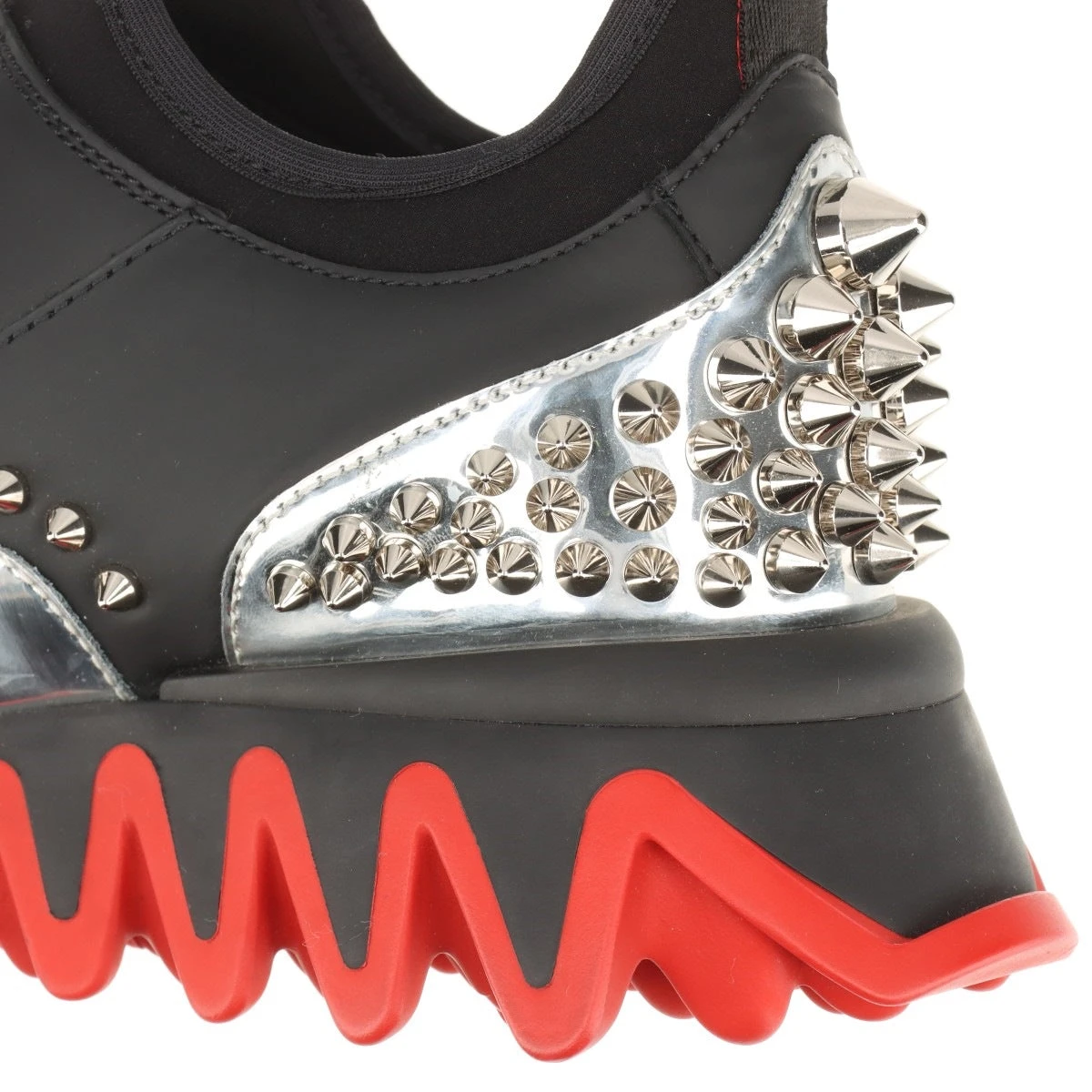 クリスチャンルブタン レザー スニーカー 36 1/2 レディース ブラック