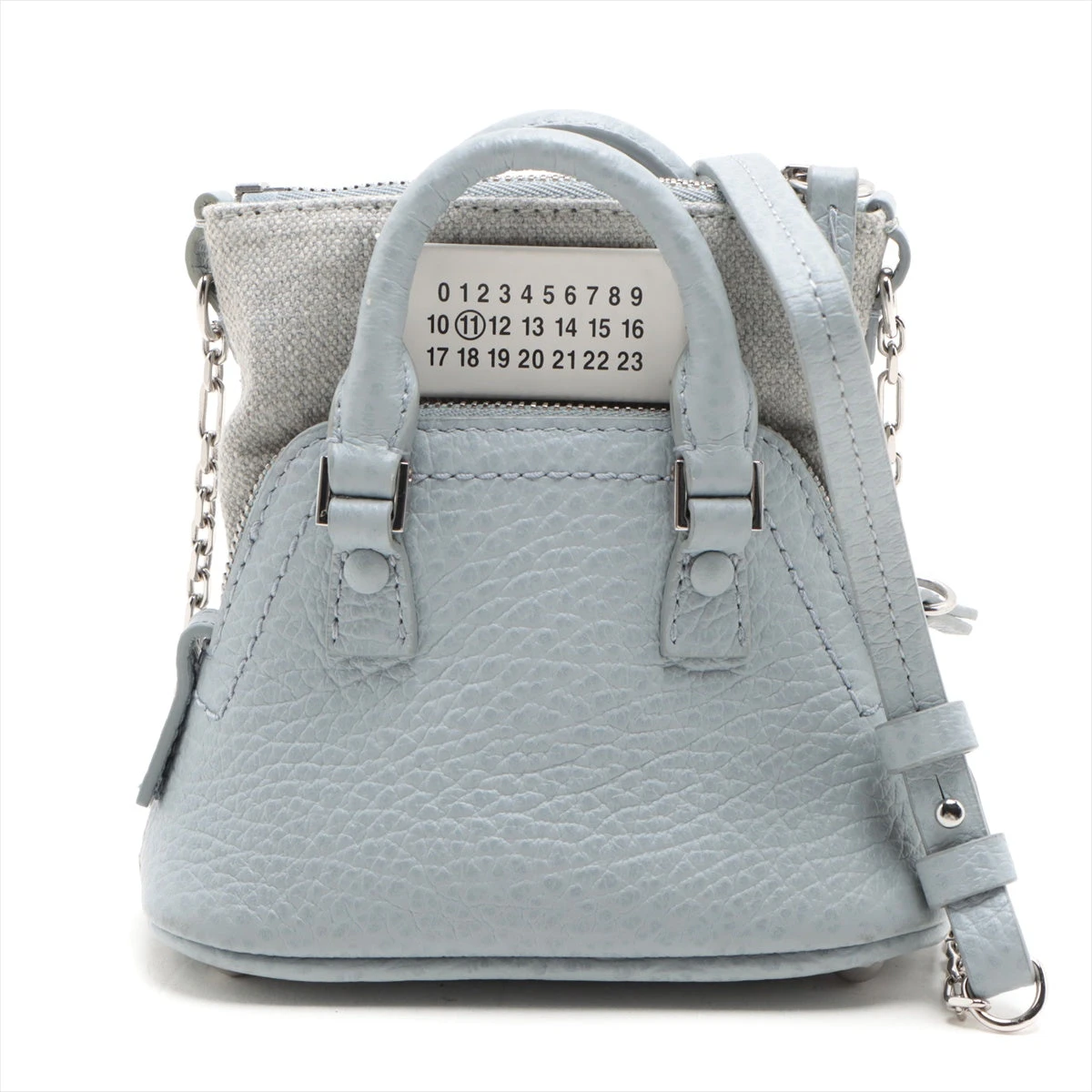 Maison Margiela 5AC キャンバスレザー 2WAYハンドバッグ ブルー メゾンマルジェラ 5AC レザー 2WAYハンドバッグ ブルー A2990111