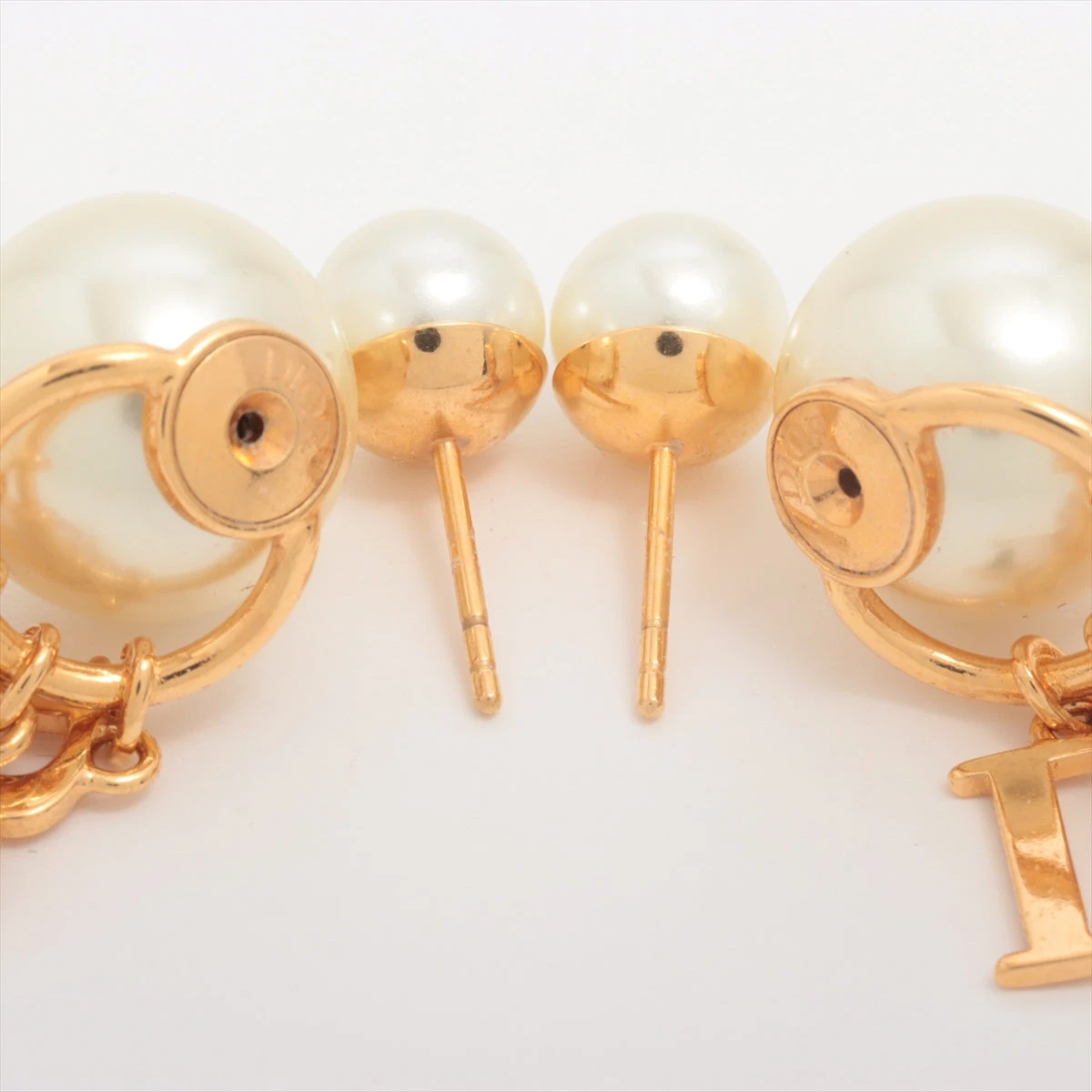 ◇ディオール◇GP×ラインストーン×フェイクパール/ディオールトライバル/ピアス ディオール Dior Tribales ディオール トライバル ピアス(両耳用