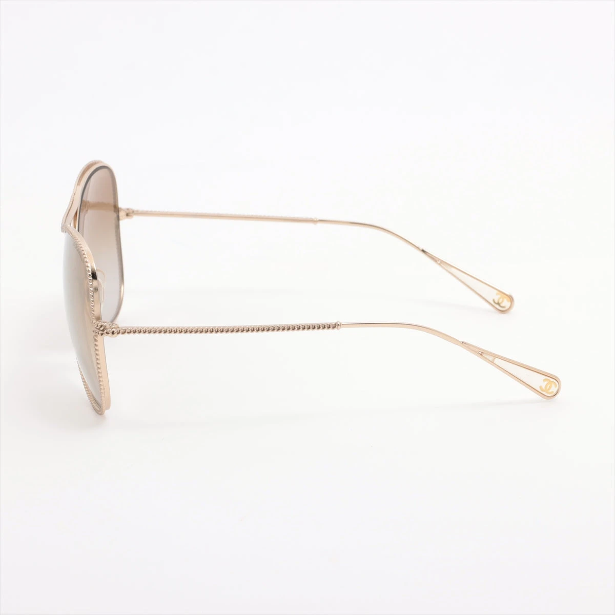 シャネル ココマーク サングラス GP ゴールド 71107 A3365177｜中古