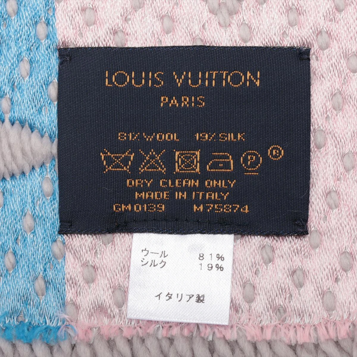 ヴィトン M75874 エシャルプ ロゴマニア レインボー GM0139 マフラー