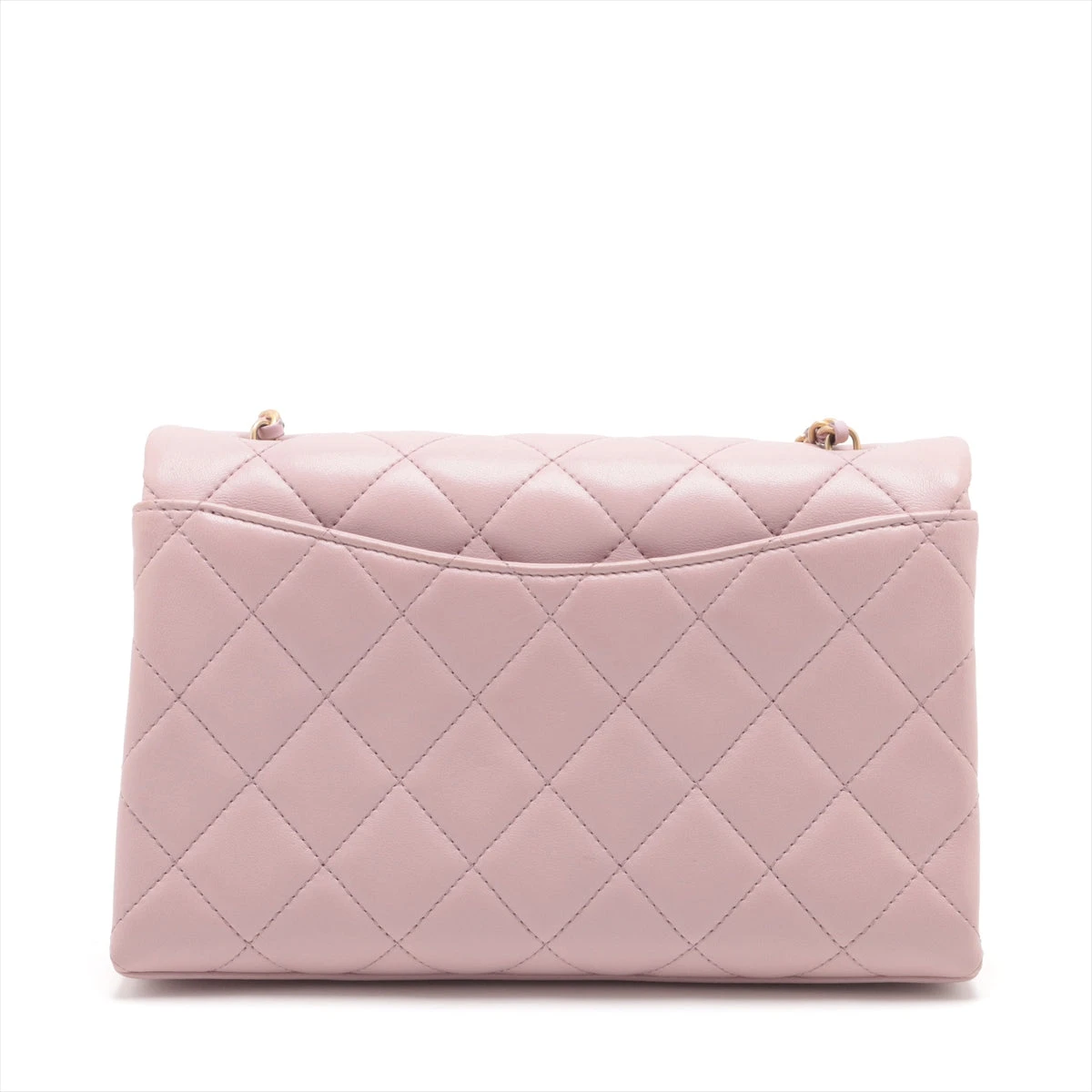シャネル マトラッセ ラムスキン チェーンショルダーバッグ がま口 ゴールド CHANEL シャネル チェーンショルダー マトラッセ ゴールド金具