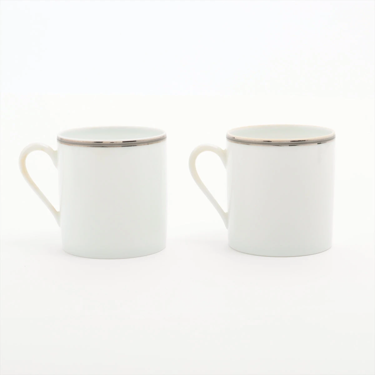 エルメス シェーヌダンクルプラチナ カップ&ソーサー 陶器 デミタス