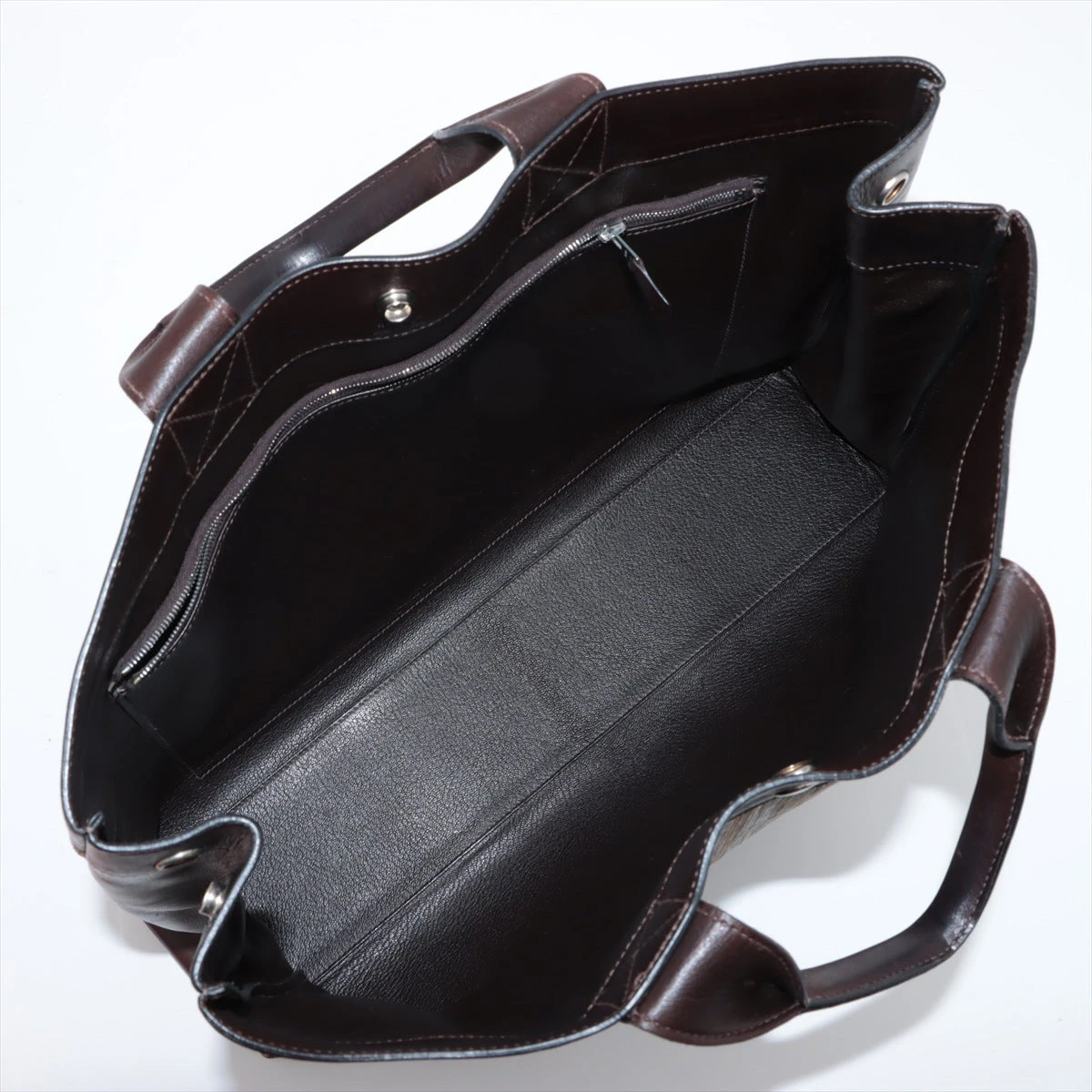 エルメス フールトゥMM ヴィブラート ブラウン シルバー金具 □E:2001