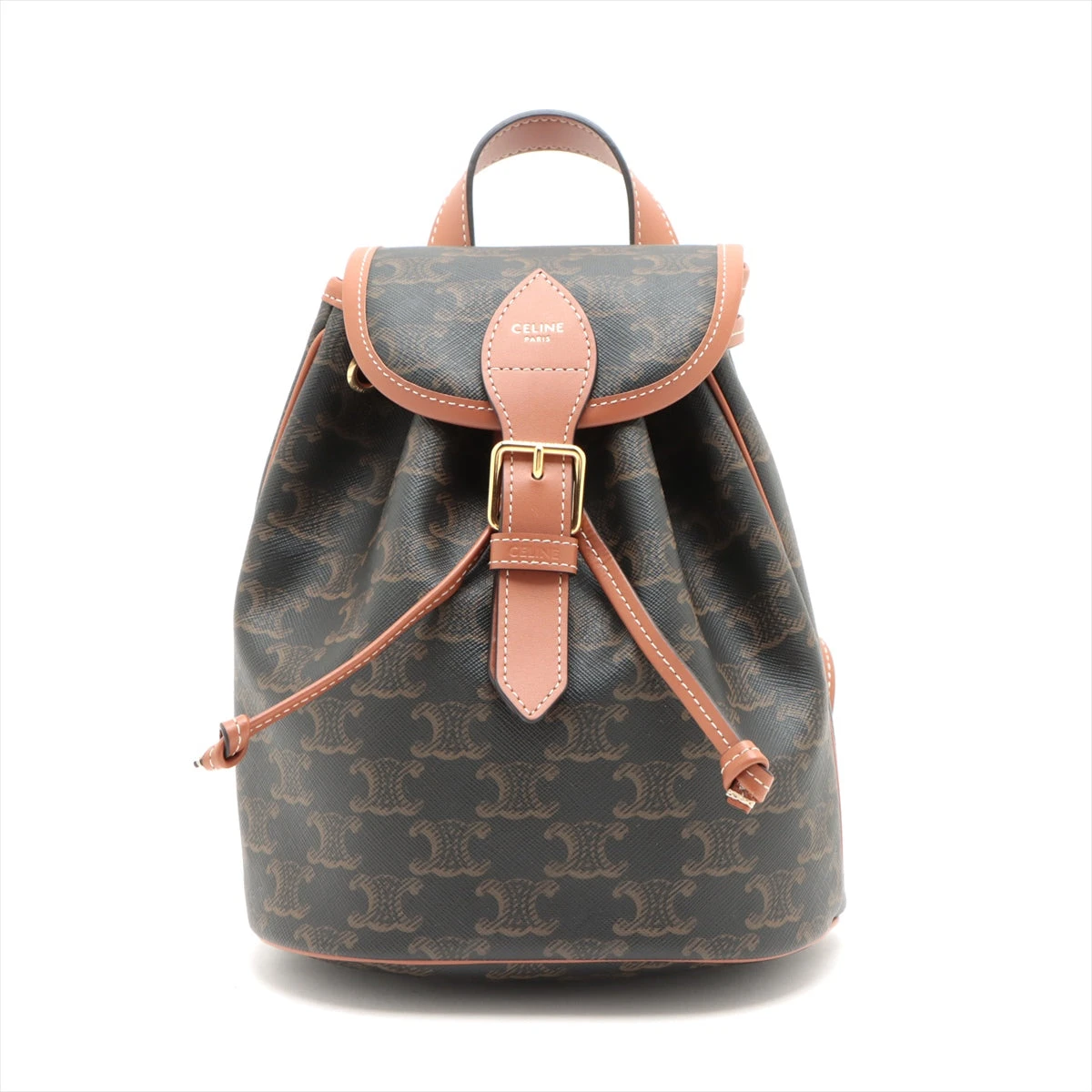 CELINE ブラウンレザーリュック