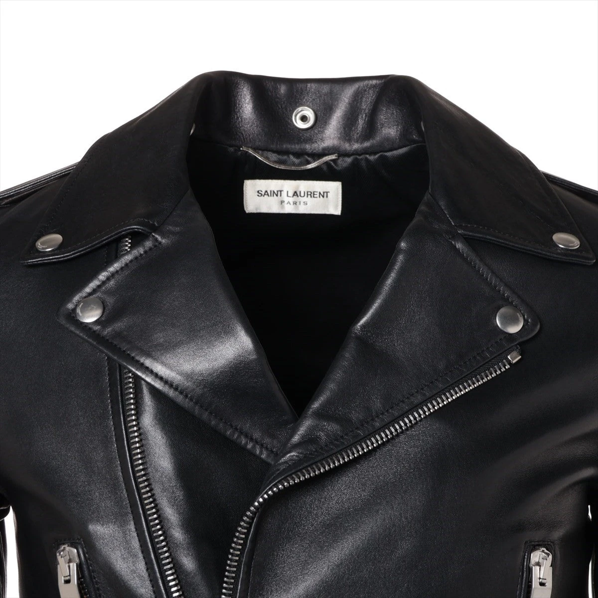 サンローラン　L01 42 レザージャケット　羊革 SAINT LAURENT (サンローラン) L01 MOTORCYCLE JACKET (モーター