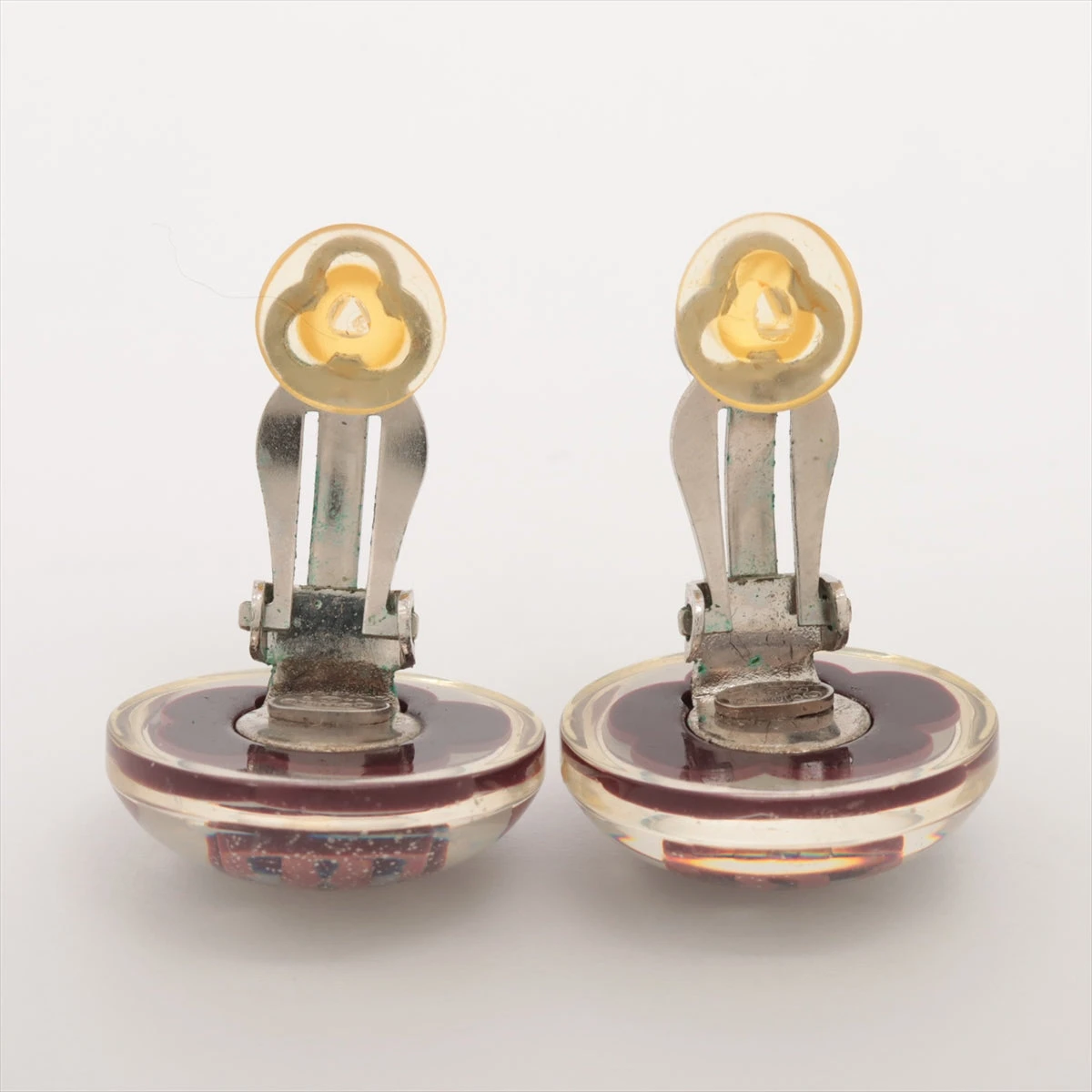 シャネル ココマーク 04S イヤリング(両耳用) GP×レジン ボルドー  