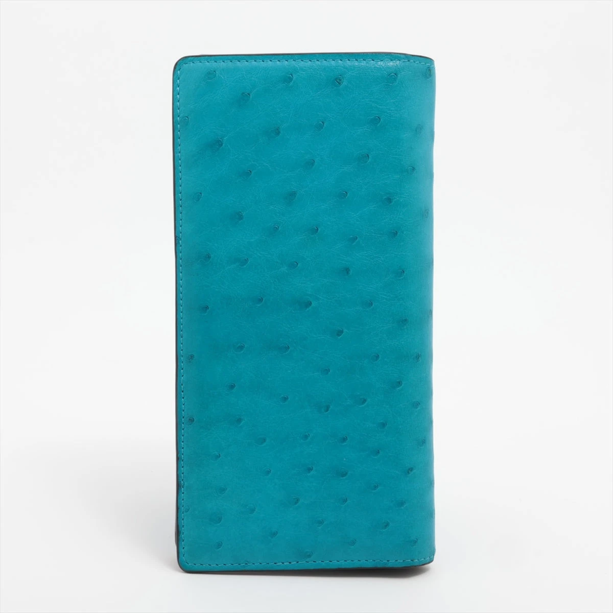 【新品未使用】ルイヴィトン 青色オーストリッチレザー N82509長財布 ヴィトン オーストリッチ ポルトフォイユブラザ N82509 ブルー 財布