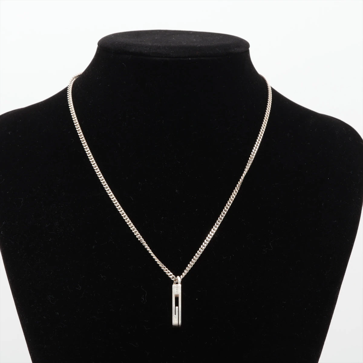 グッチ カットアウトG ネックレス 925 15.4g シルバー A3362604