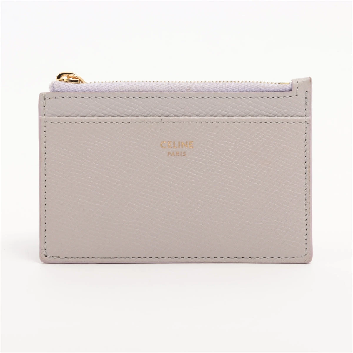 セリーヌ ロゴ レザー フラグメントケース パープル A3362857｜中古 
