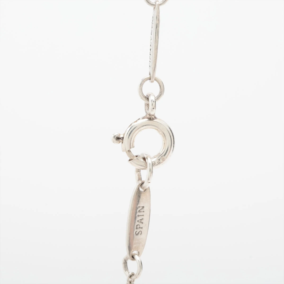 ティファニー オープンハート 1P ネックレス 925×ダイヤ 3.4g