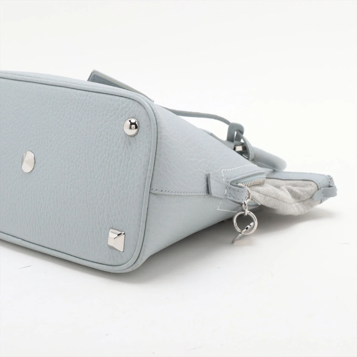 メゾンマルジェラ 5AC キャンバス×レザー 2WAYハンドバッグ ブルー