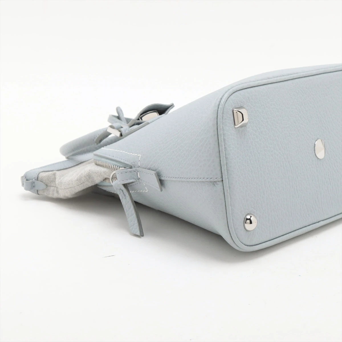 メゾンマルジェラ 5AC キャンバス×レザー 2WAYハンドバッグ ブルー