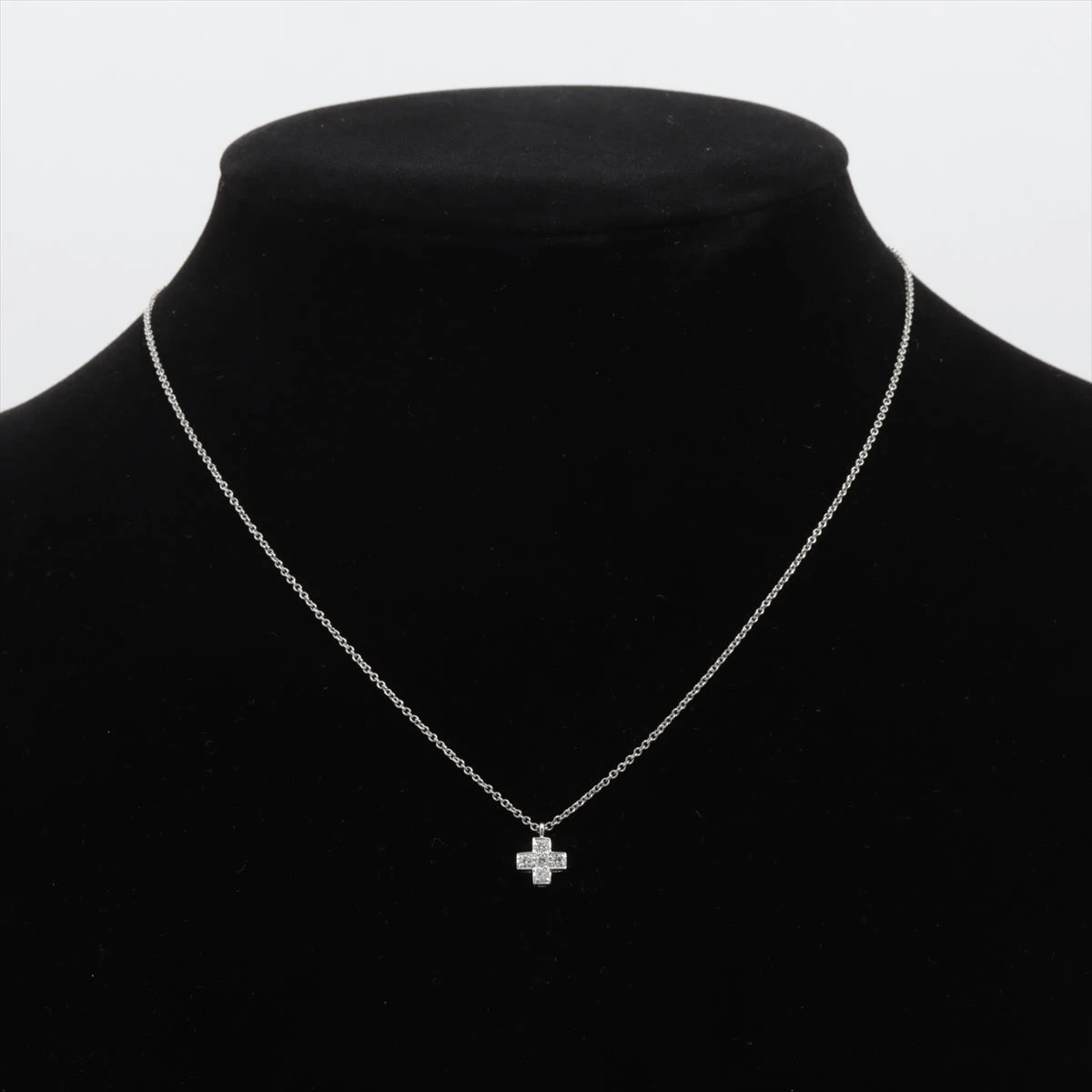 ティファニー クルーシフォーム ダイヤ ネックレス Pt950 3.0g