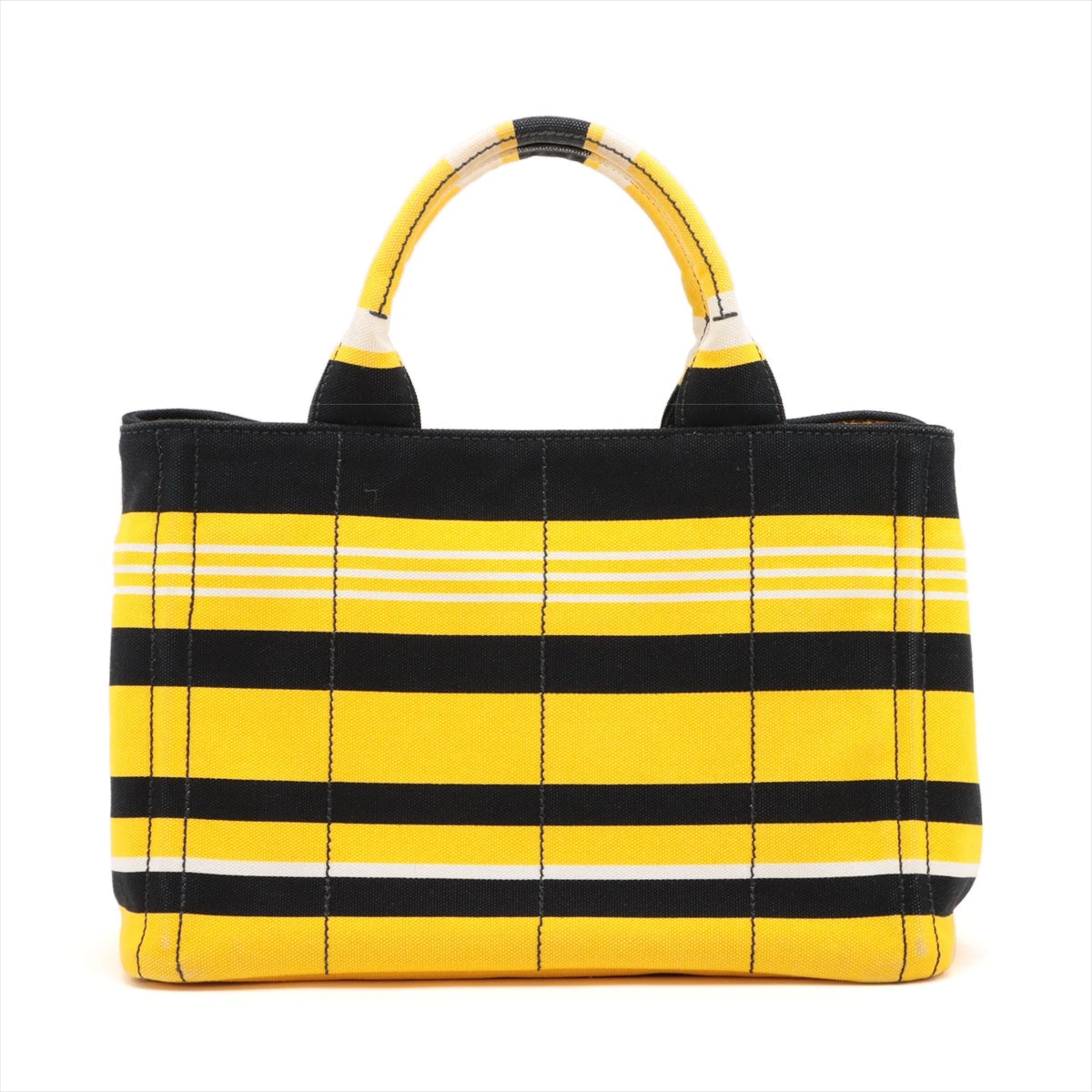 PRADA カナパ イエロー ハンドバッグ キャンバス PRADA 「PRADA」 カナパ ハンドバッグ - イエロー レディース