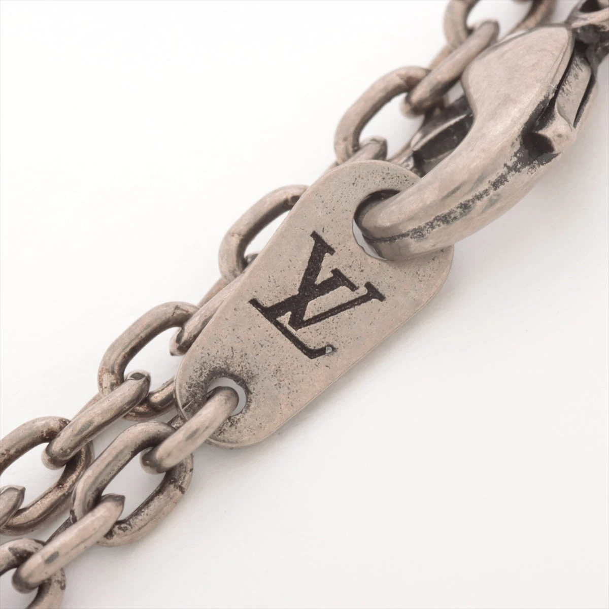 ヴィトン M68904 ペンダント LVイニシャル ターコイズ LE0179