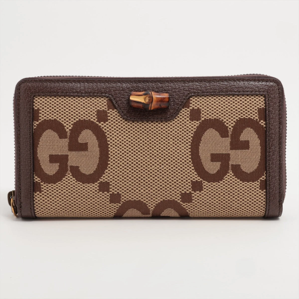 ◇グッチ◇658634/ジャンボGG/バンブー/長財布/ブランド グッチ ジャンボGG バンブー 658634 キャンバス×レザー ラウンド