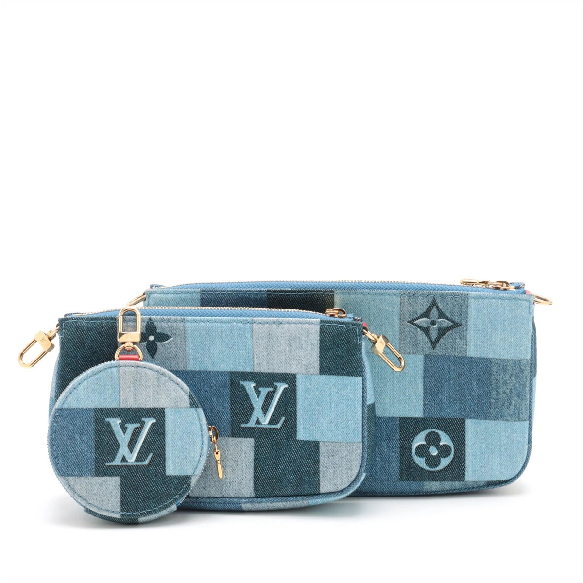 ヴィトン モノグラム デニム ミュルティポシェットアクセ