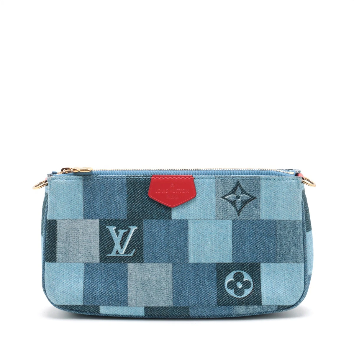 ヴィトン モノグラム デニム ミュルティポシェットアクセ