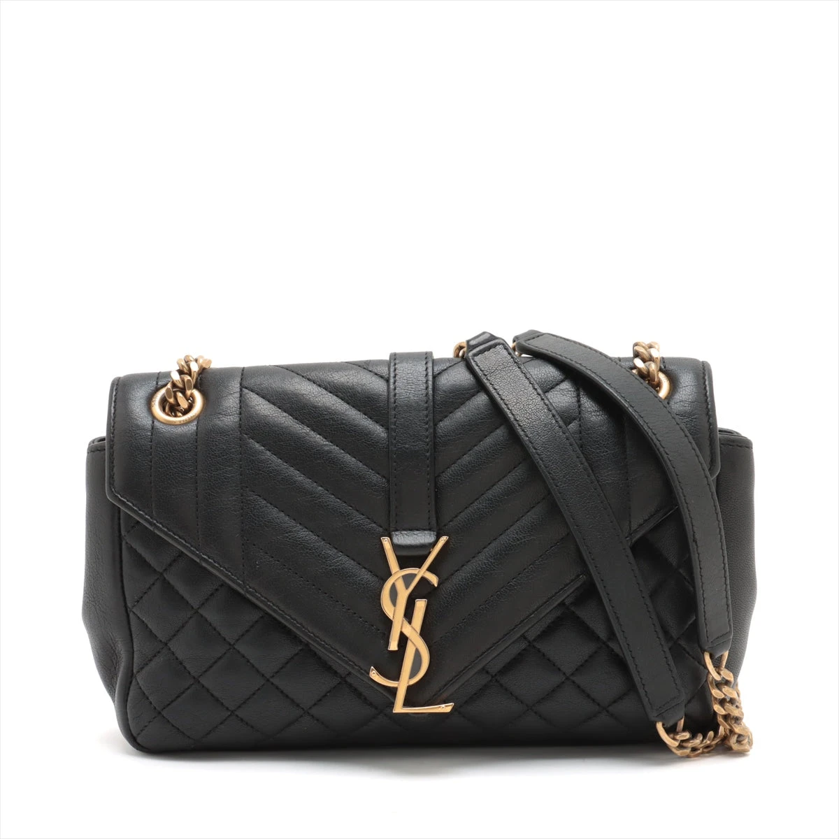 【完売必至】∞サンローラン エレガントモダン ショルダー サンローランパリ サッチェル レザー チェーンショルダーバッグ