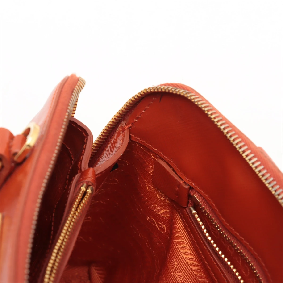 VINTAGE●PRADA●プラダ プロムナード ハンドバッグ カーキ USED☆プラダPRADAバッグ☆ハンドバッグ☆ナイロンバッグ