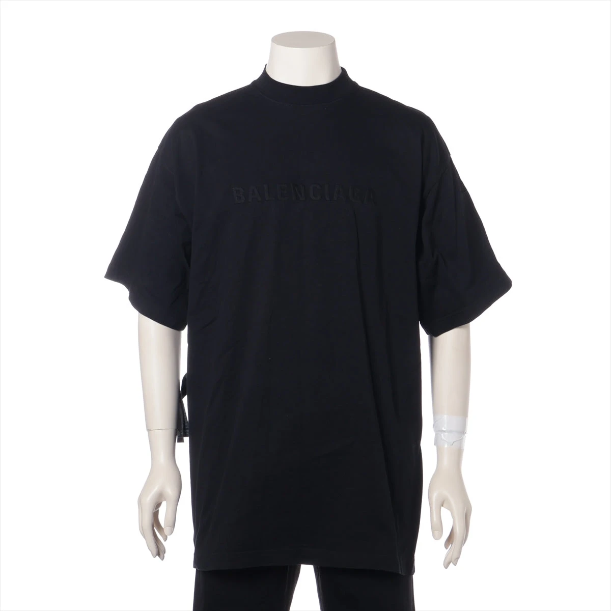 バレンシアガ 23年 コットン Tシャツ 1 メンズ ブラック 720198