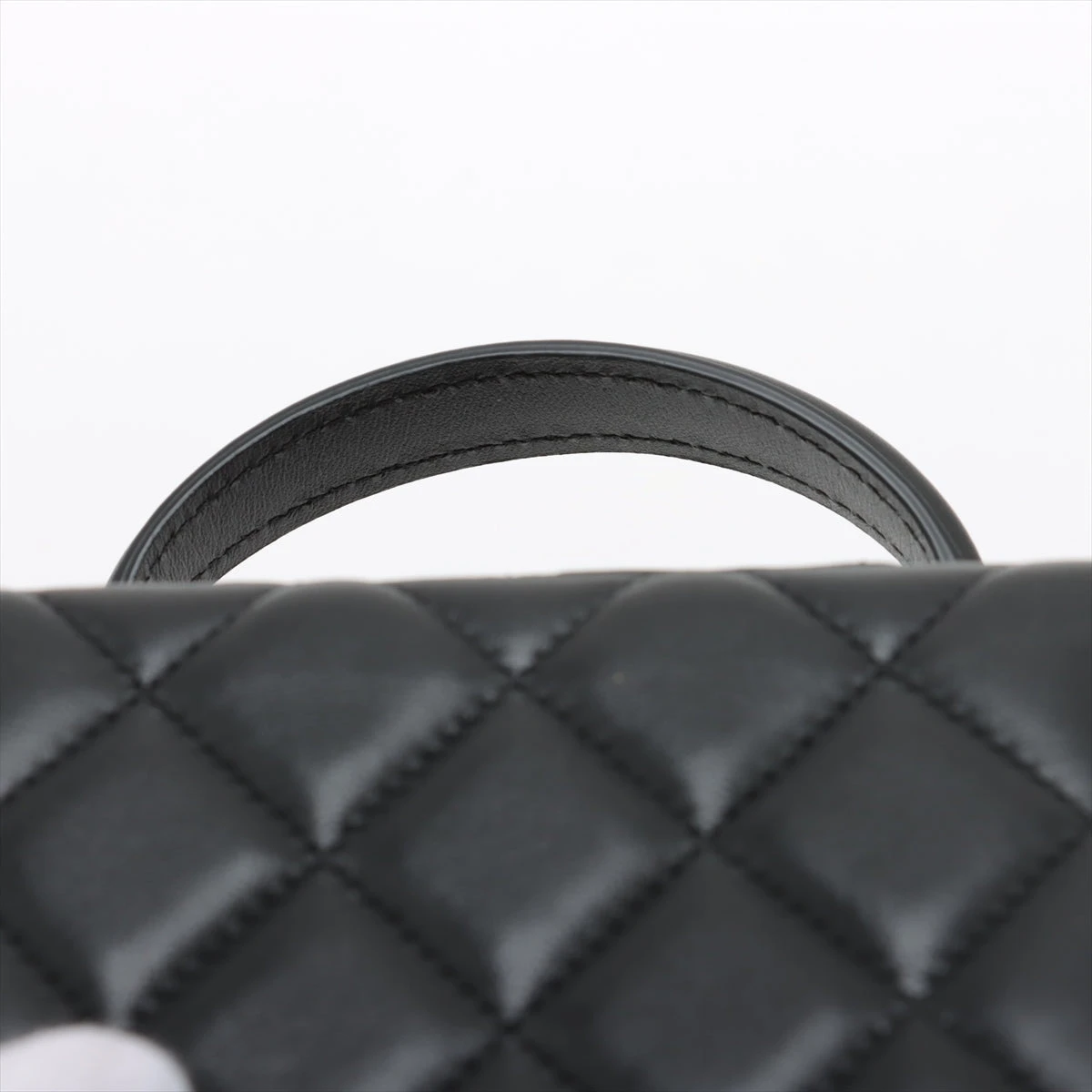 シャネル マトラッセ ラムスキン バニティバッグ ブラック ゴールド